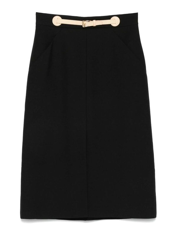Valentino Garavani Jupe Midi - Noir