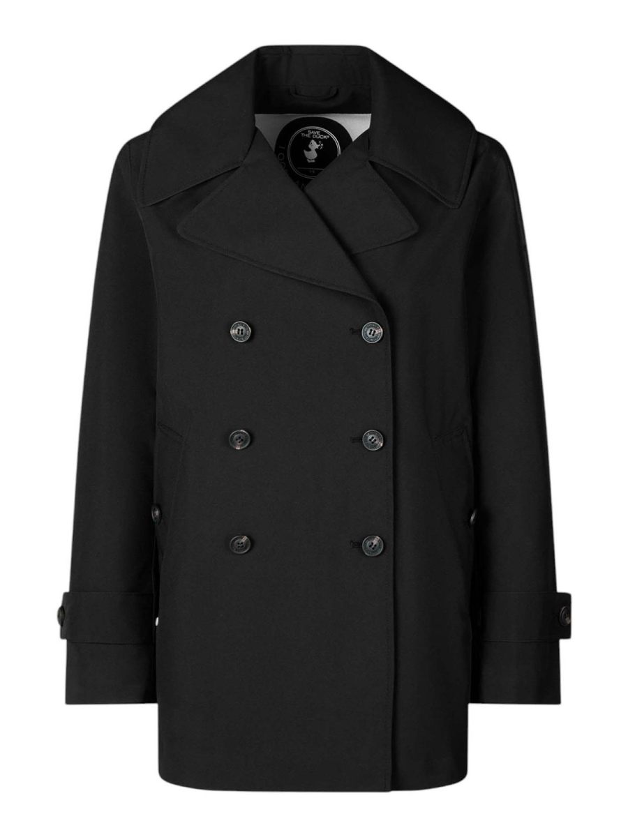 Save the Duck Manteau Au Genou - Noir