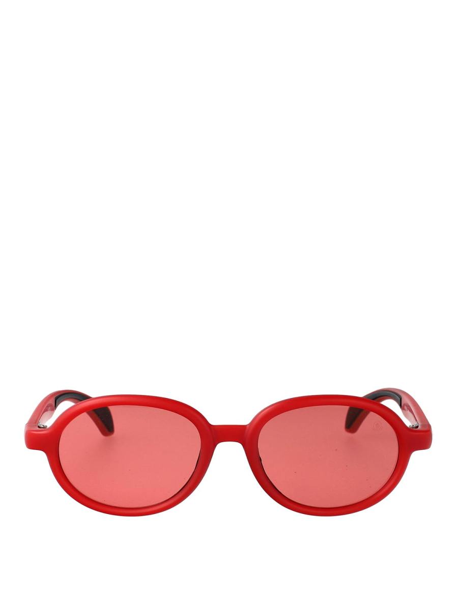 Moncler Lunettes De Soleil - Rouge