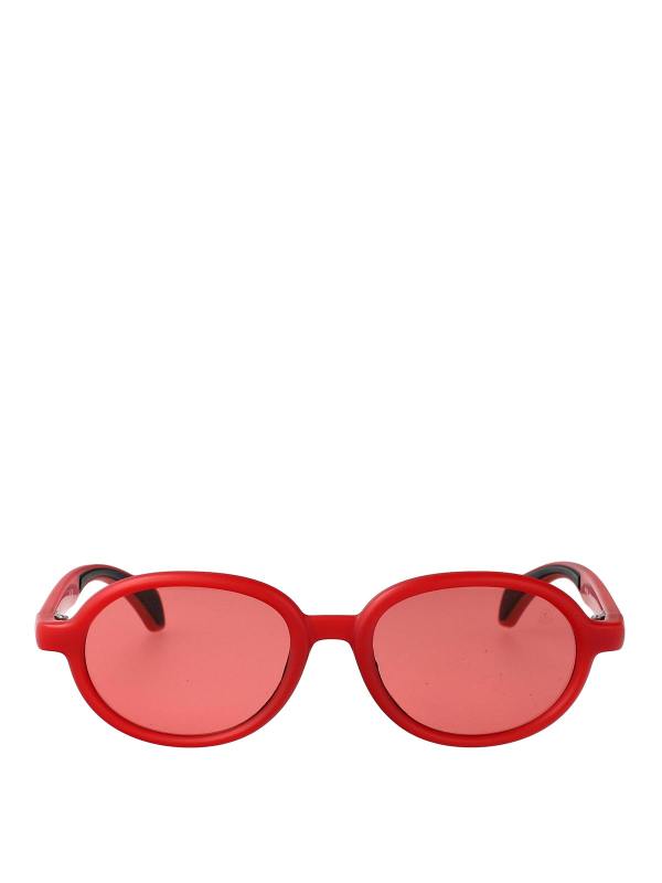 Moncler Lunettes De Soleil - Rouge