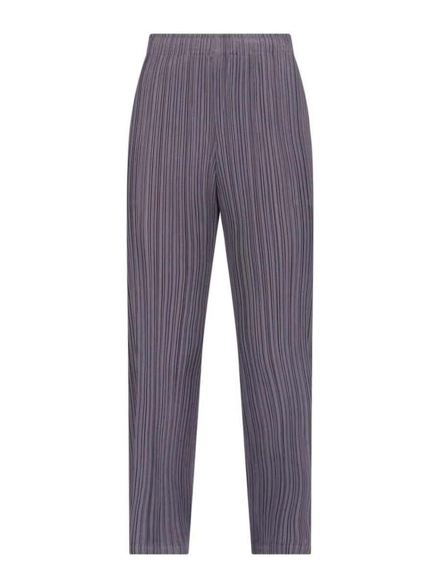 Pleats Please Issey Miyake Pantalons Décontractés - Gris