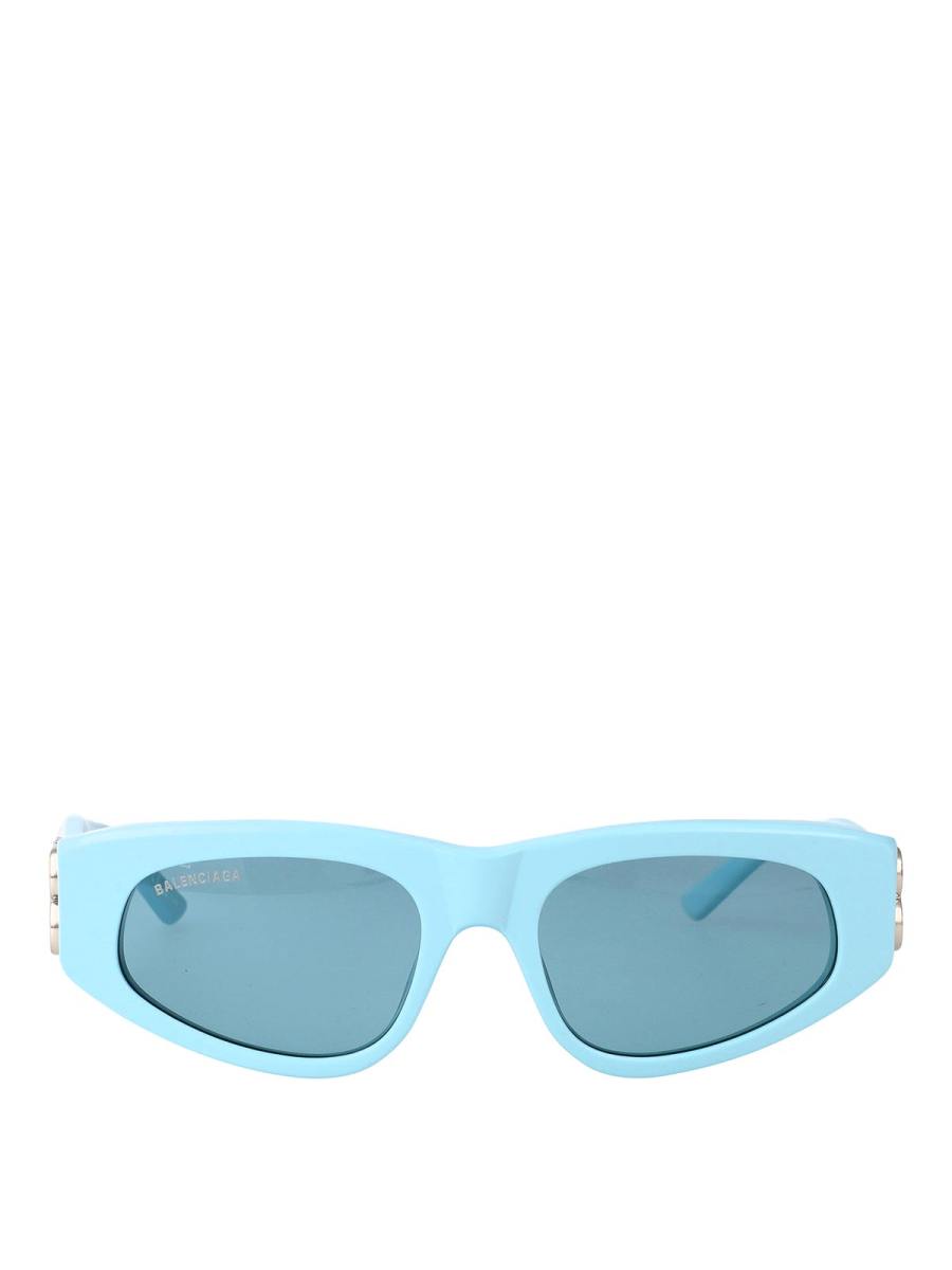 Balenciaga Lunettes De Soleil - Bleu