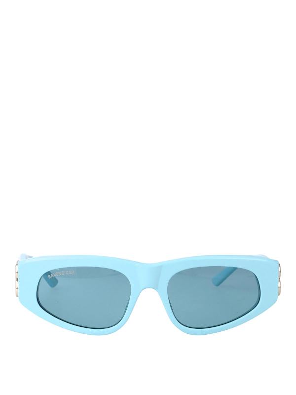 Balenciaga Lunettes De Soleil - Bleu