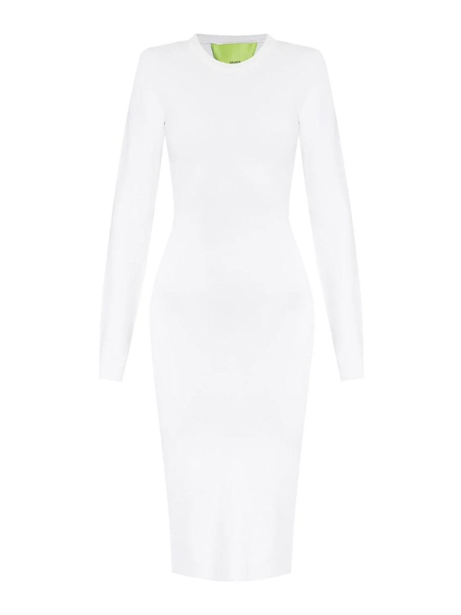 Gauge81 Robe Au Genou - Blanc