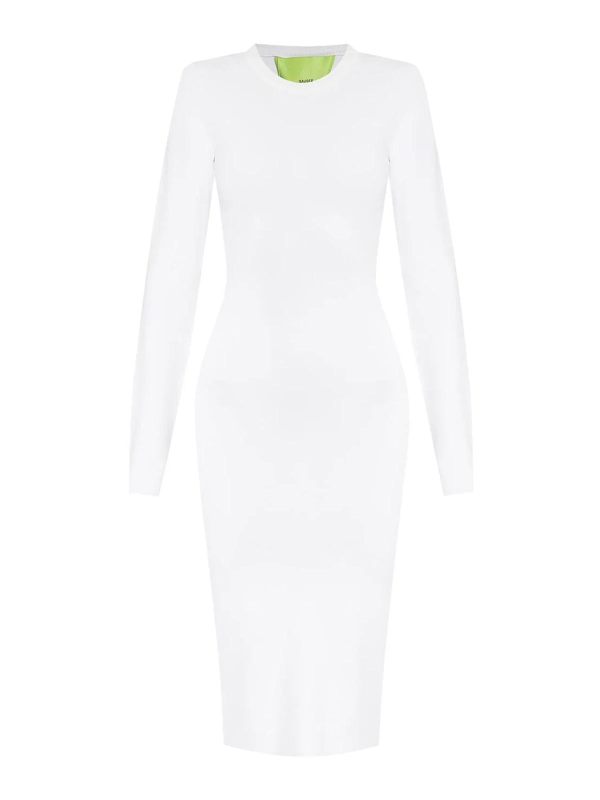Gauge81 Robe Au Genou - Blanc