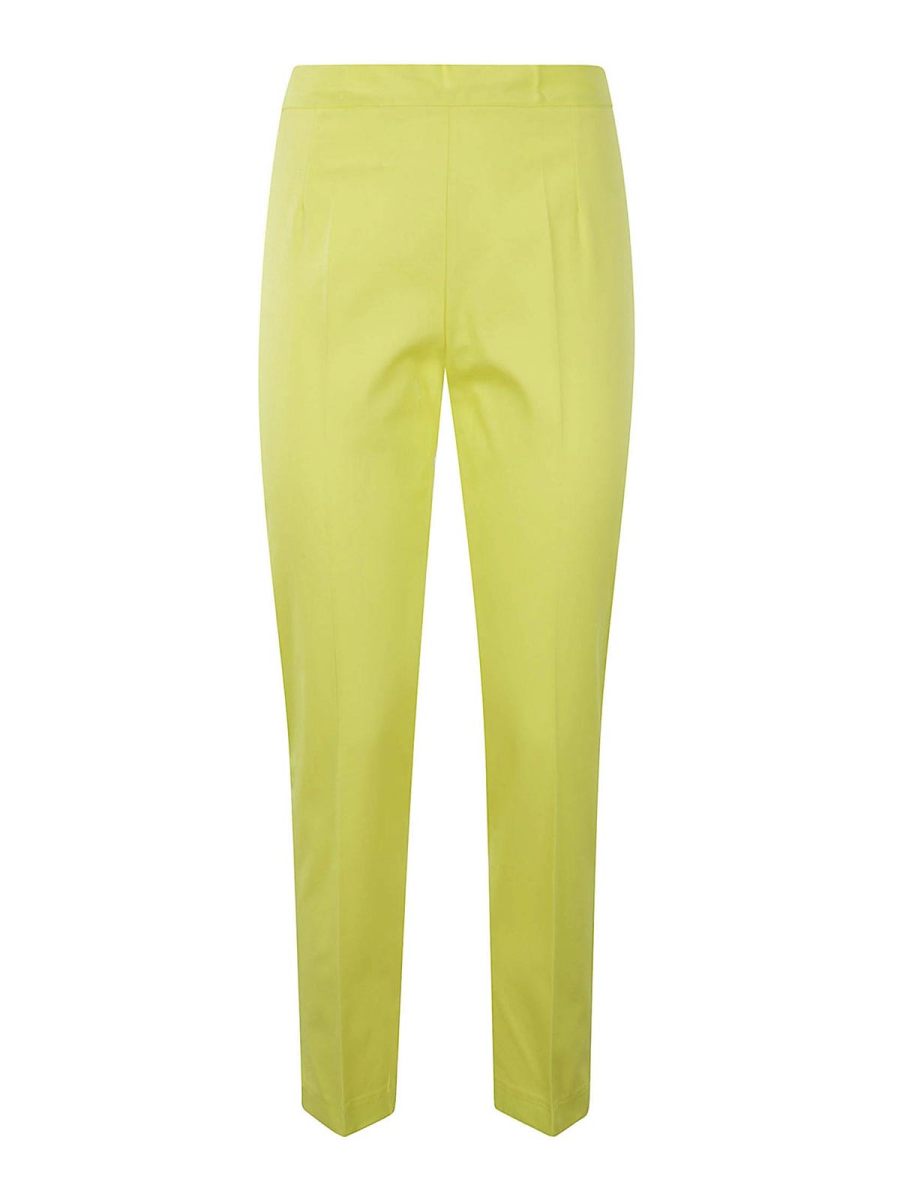 Hira Pantalons Décontractés - Jaune