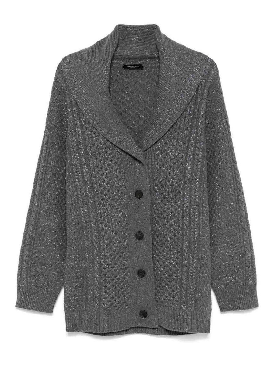 Fabiana Filippi Pull Col Rond - Gris