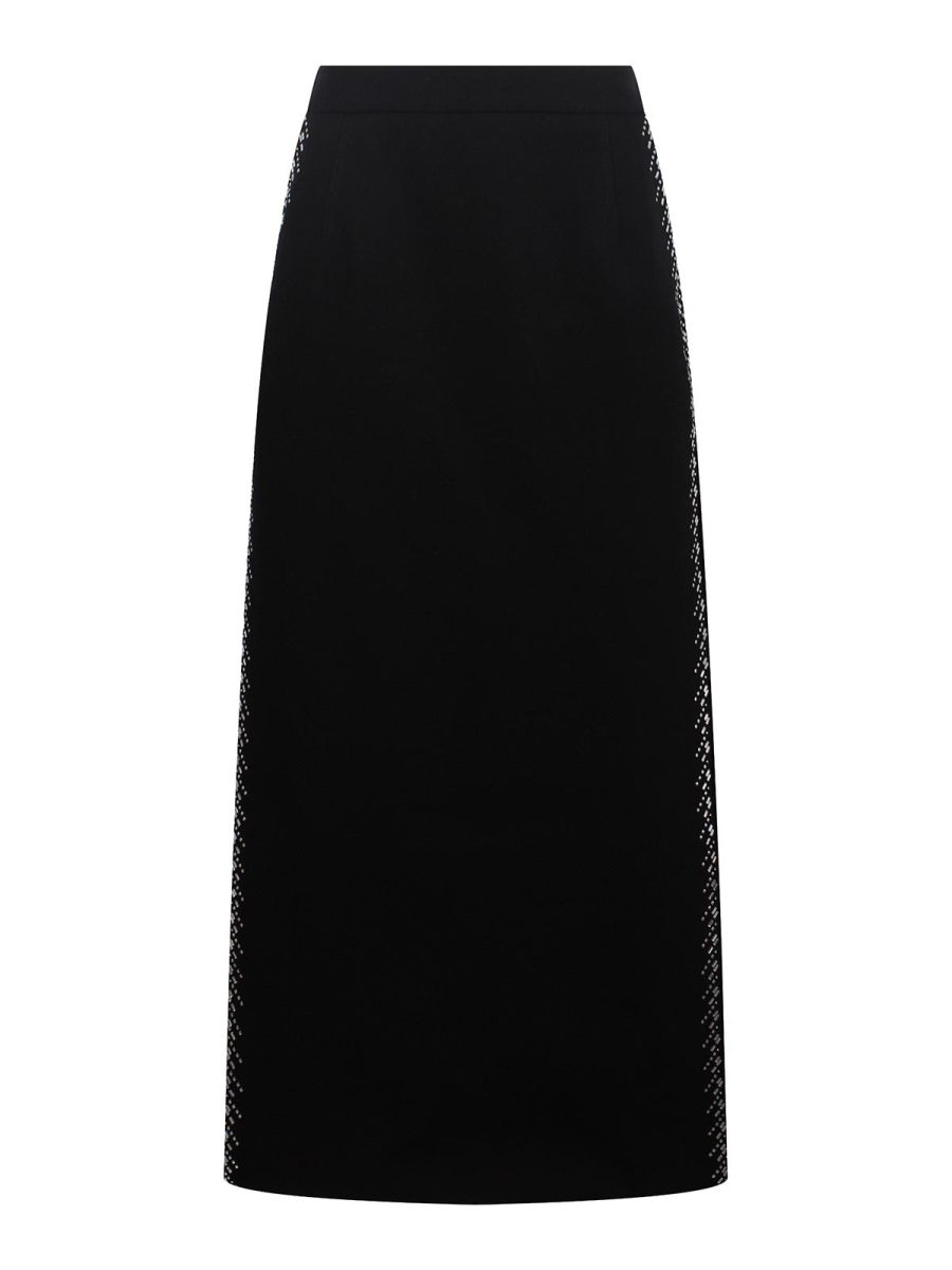 Rabanne Jupe Midi - Noir