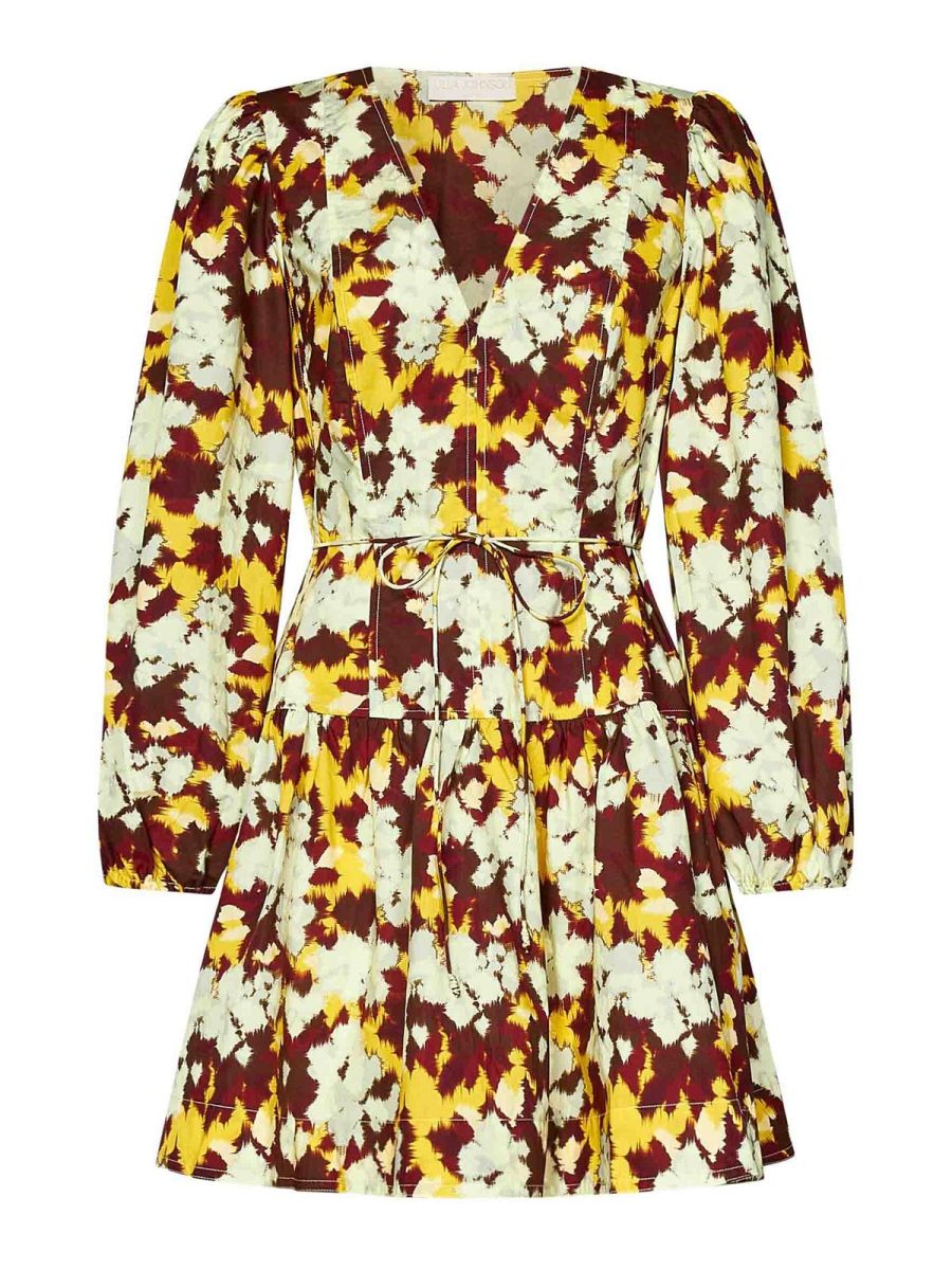 Ulla Johnson Robe Courte - Jaune