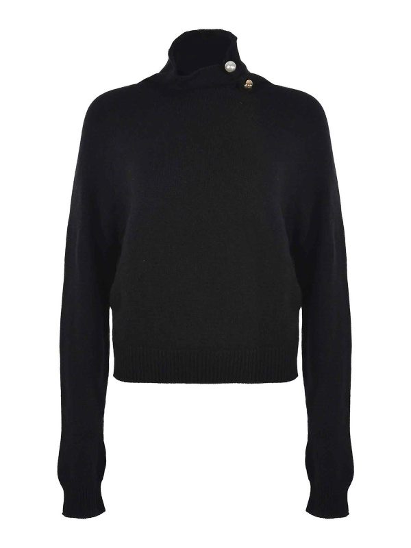 Philosophy di Lorenzo Serafini Pull Col Rond - Noir
