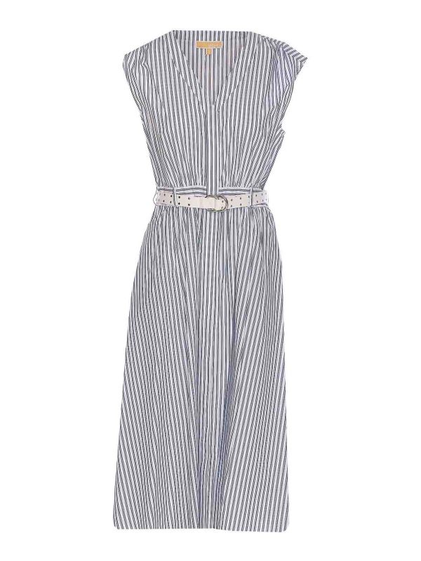 Michael Michael Kors Robe Au Genou - Bleu