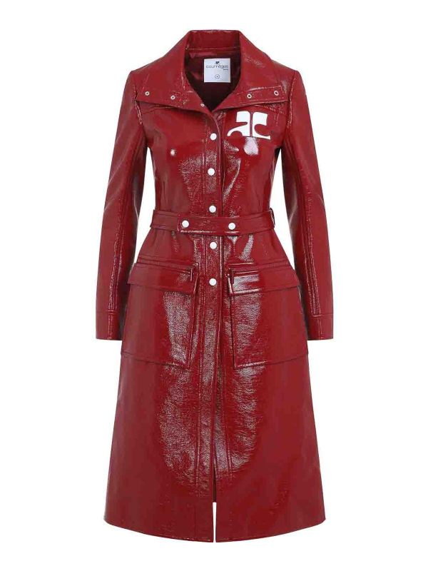 Courreges Trench-Coat - Rouge