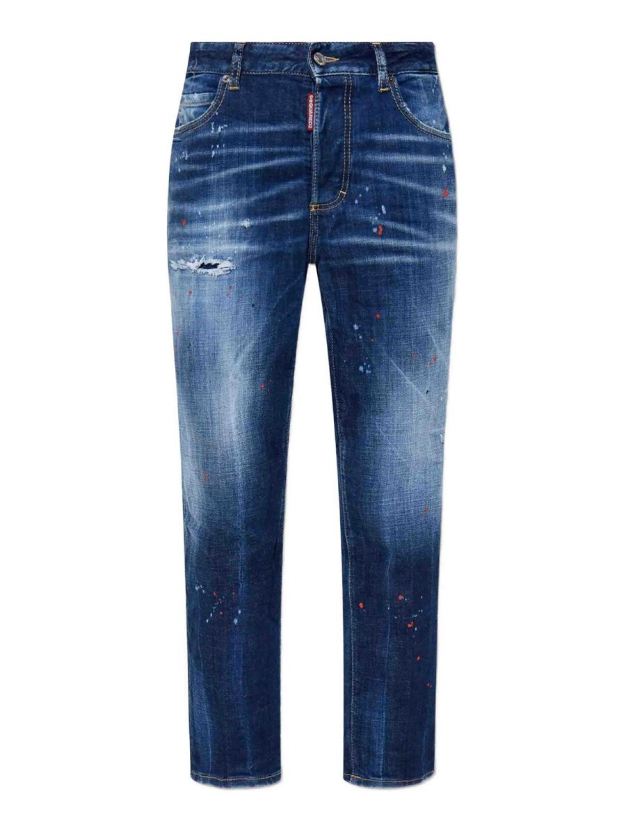 Dsquared2 Jean Bootcut - Bleu Foncé