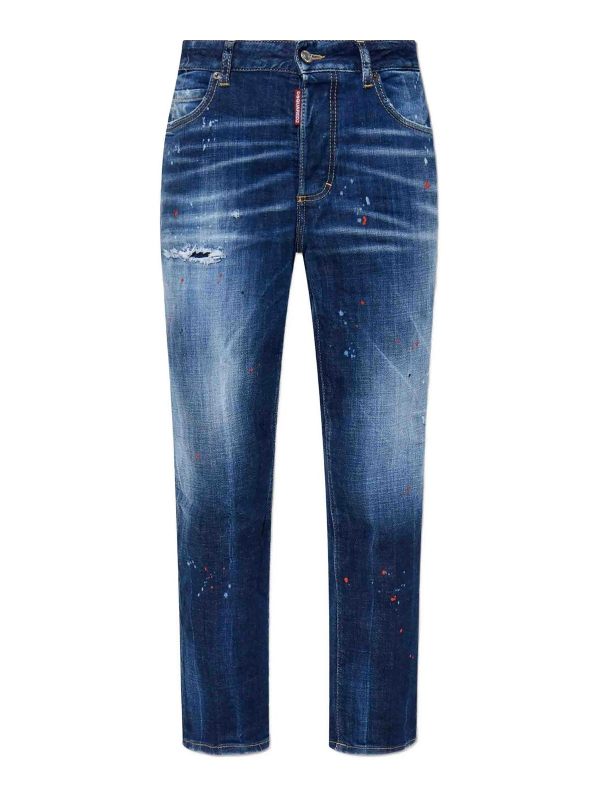 Dsquared2 Jean Bootcut - Bleu Foncé