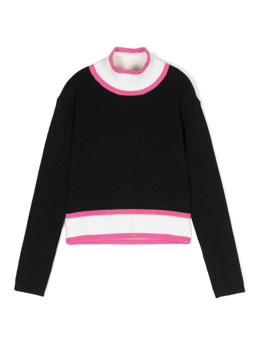 Monnalisa Bebè Pull Col Rond - Fuchsia