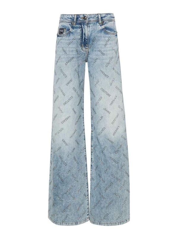 Versace Jeans Jean Droit - Bleu