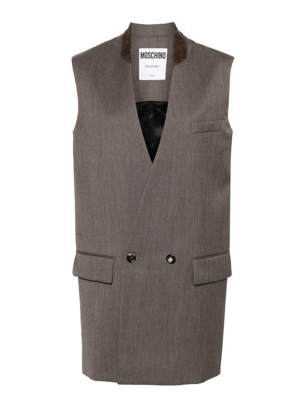 Moschino Robe Courte - Marron