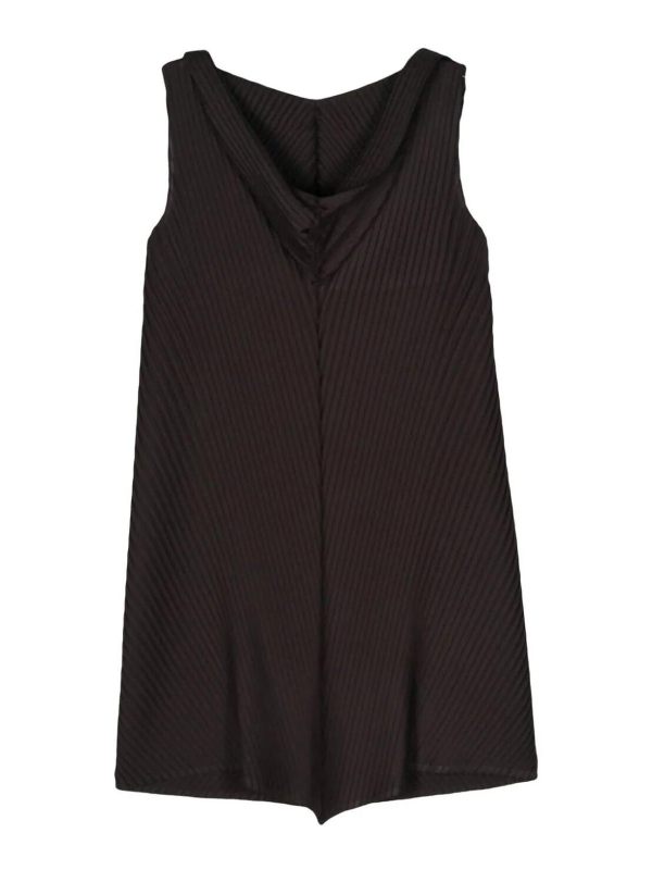 Pleats Please Issey Miyake Robe Courte - Noir