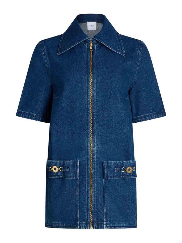 Patou Robe Courte - Bleu