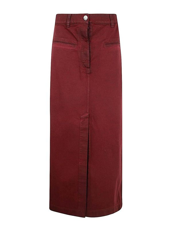 Uma Wang Jupe Midi - Rouge