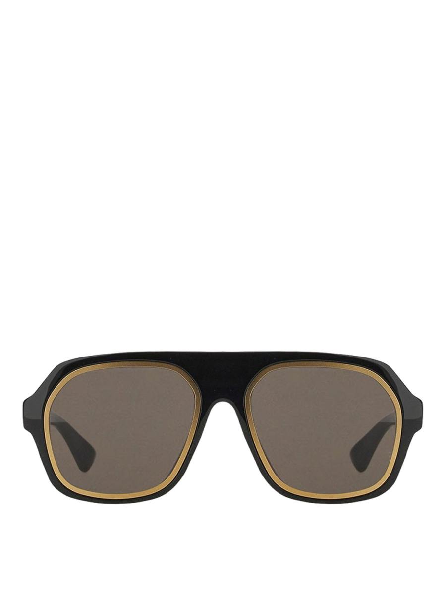 Bottega Veneta Lunettes De Soleil - Noir