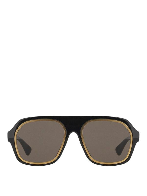Bottega Veneta Lunettes De Soleil - Noir