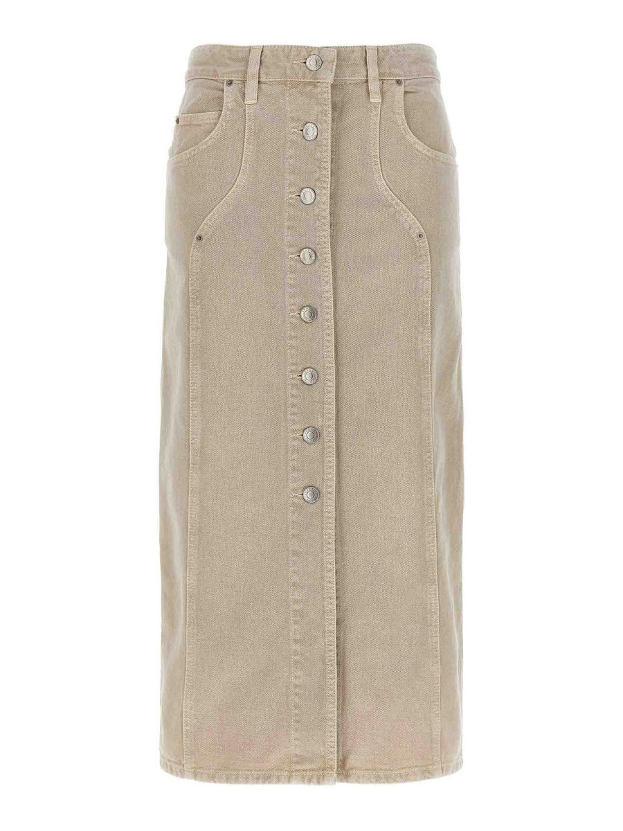 Isabel Marant Etoile Jupe Midi - Beige