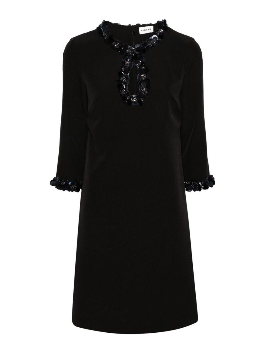 P. A.R. O.S. H. Robe Courte - Noir