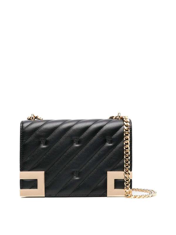 Elisabetta Franchi Sac Porté Épaule - Noir