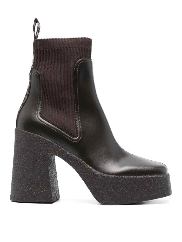 Stella Mccartney Bottines - Marron Foncé