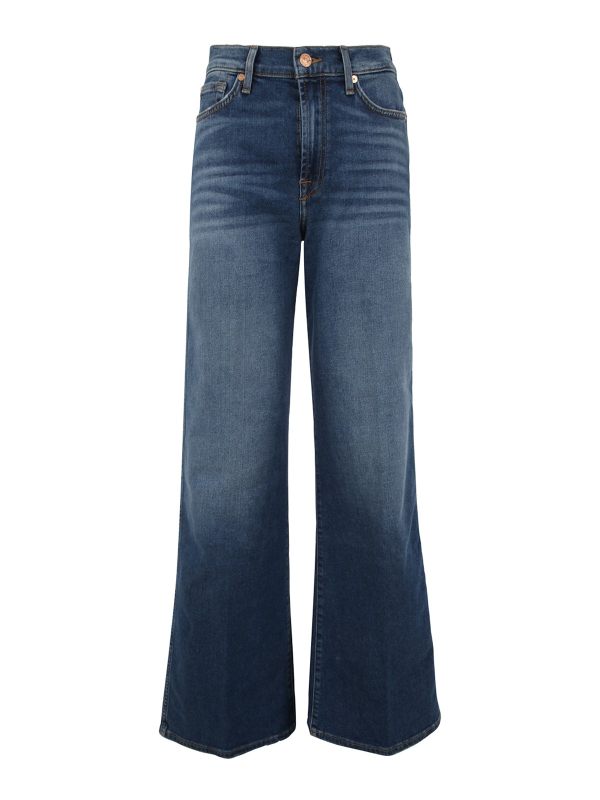 7 For All Mankind Jean Évasé - Bleu