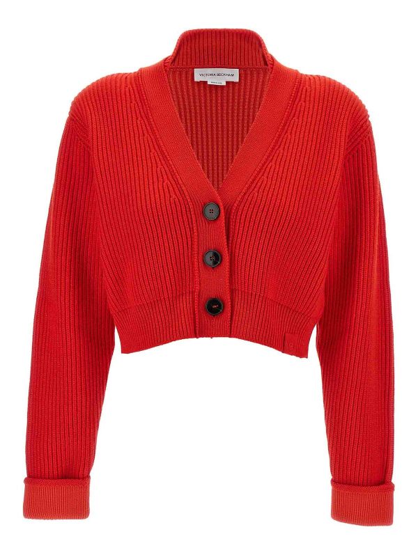 Victoria Beckham Cardigan - Rouge