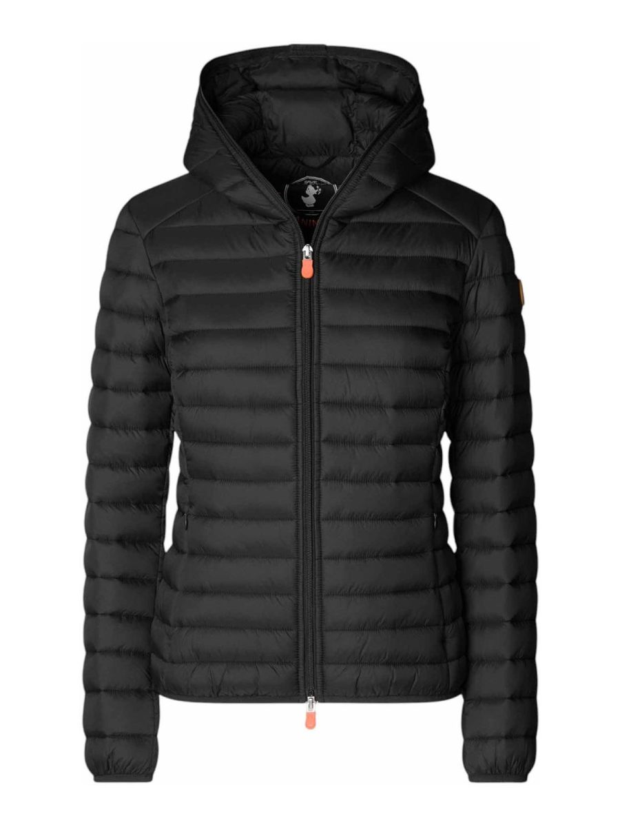 Save the Duck Manteau Au Genou - Noir