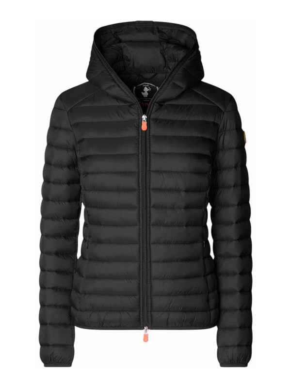 Save the Duck Manteau Au Genou - Noir