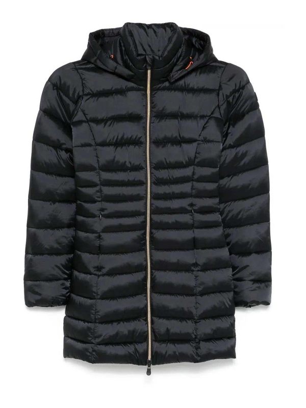 Save the Duck Manteau Au Genou - Noir