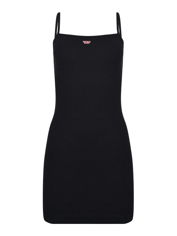 Diesel Robe Au Genou - Noir