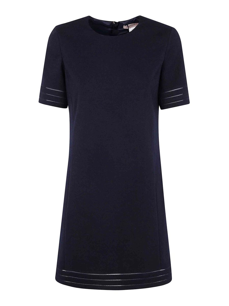 Twinset Robe Courte - Bleu