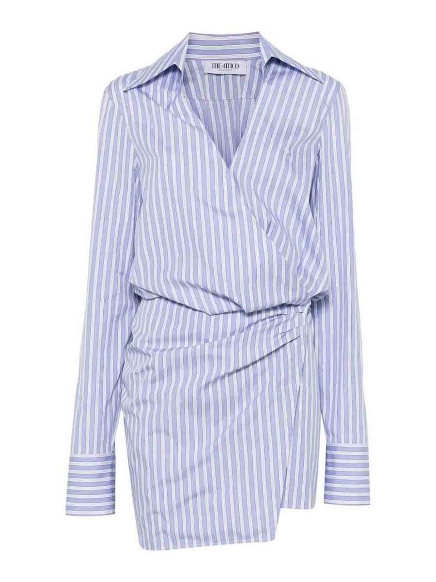 The Attico Robe Courte - Bleu