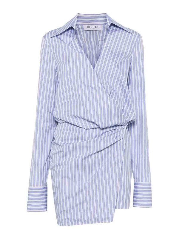 The Attico Robe Courte - Bleu