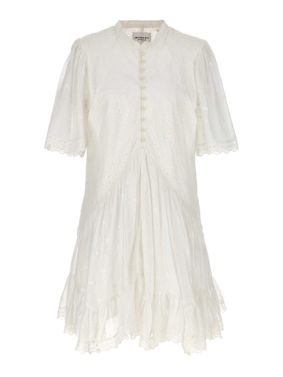 Isabel Marant Etoile Robe Au Genou - Blanc