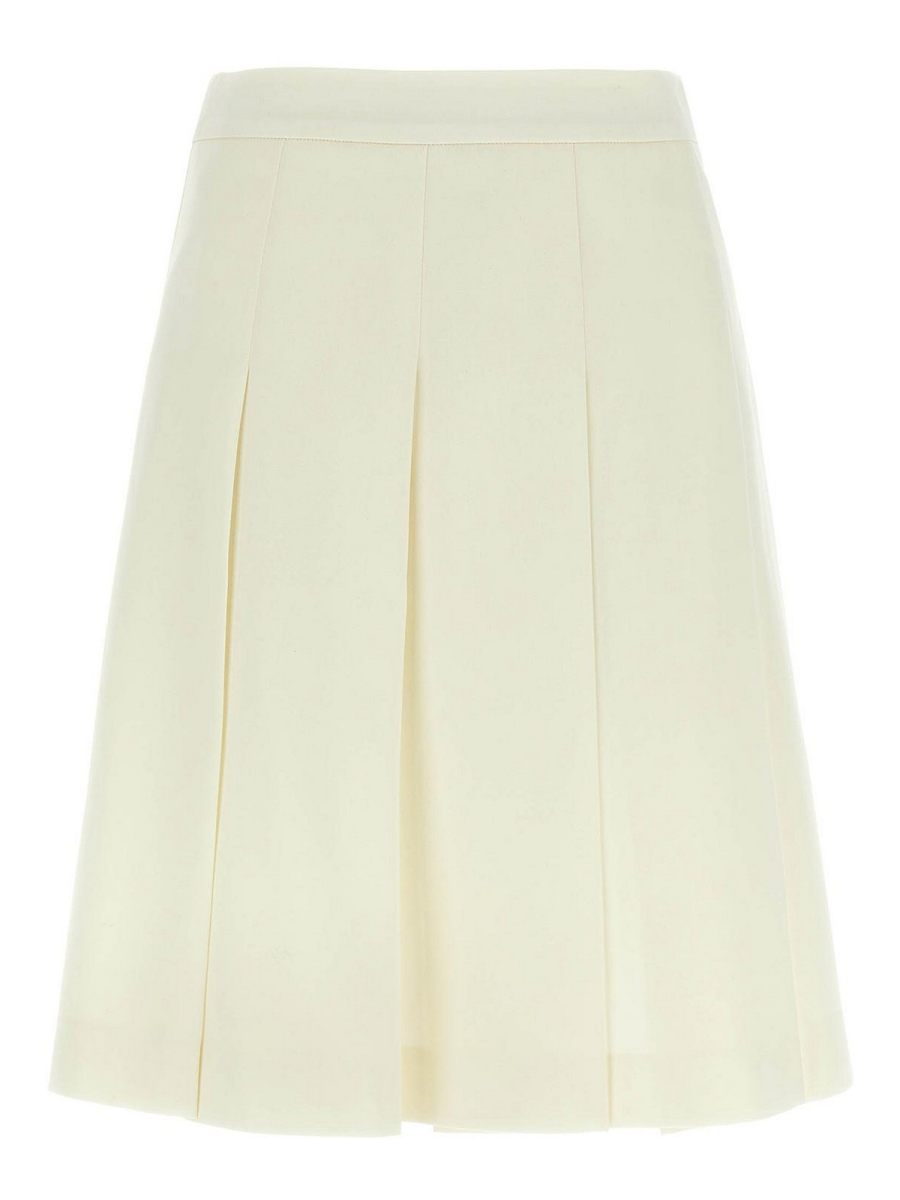 Alessandra Rich Jupe Midi - Blanc