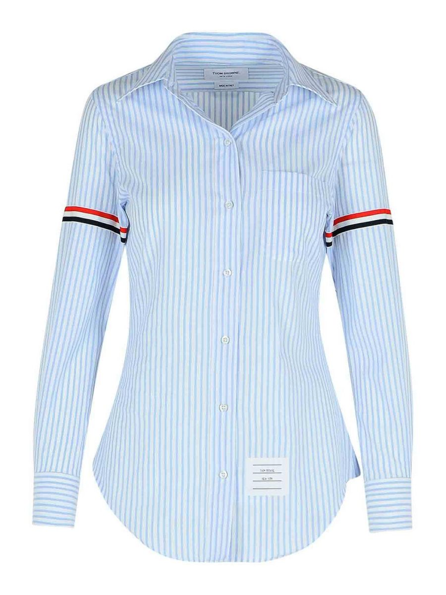 Thom Browne Chemise - Bleu Clair