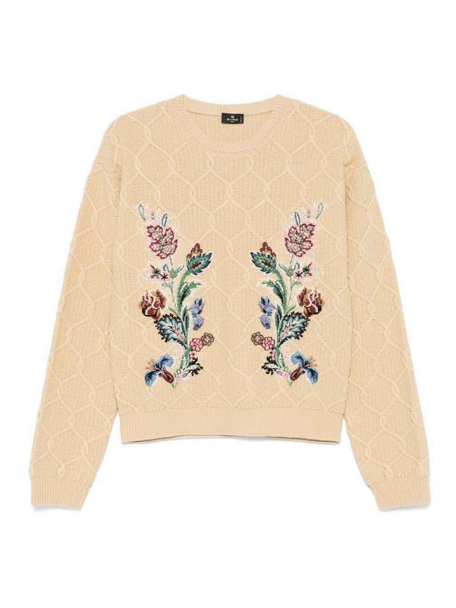 Etro Pull Col Rond - Beige