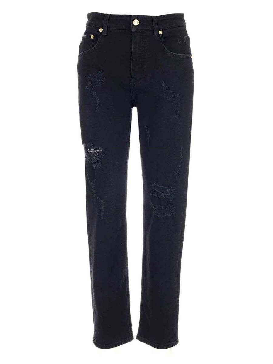 Dolce & Gabbana Jean Droit - Noir