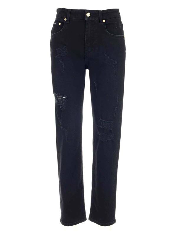 Dolce & Gabbana Jean Droit - Noir