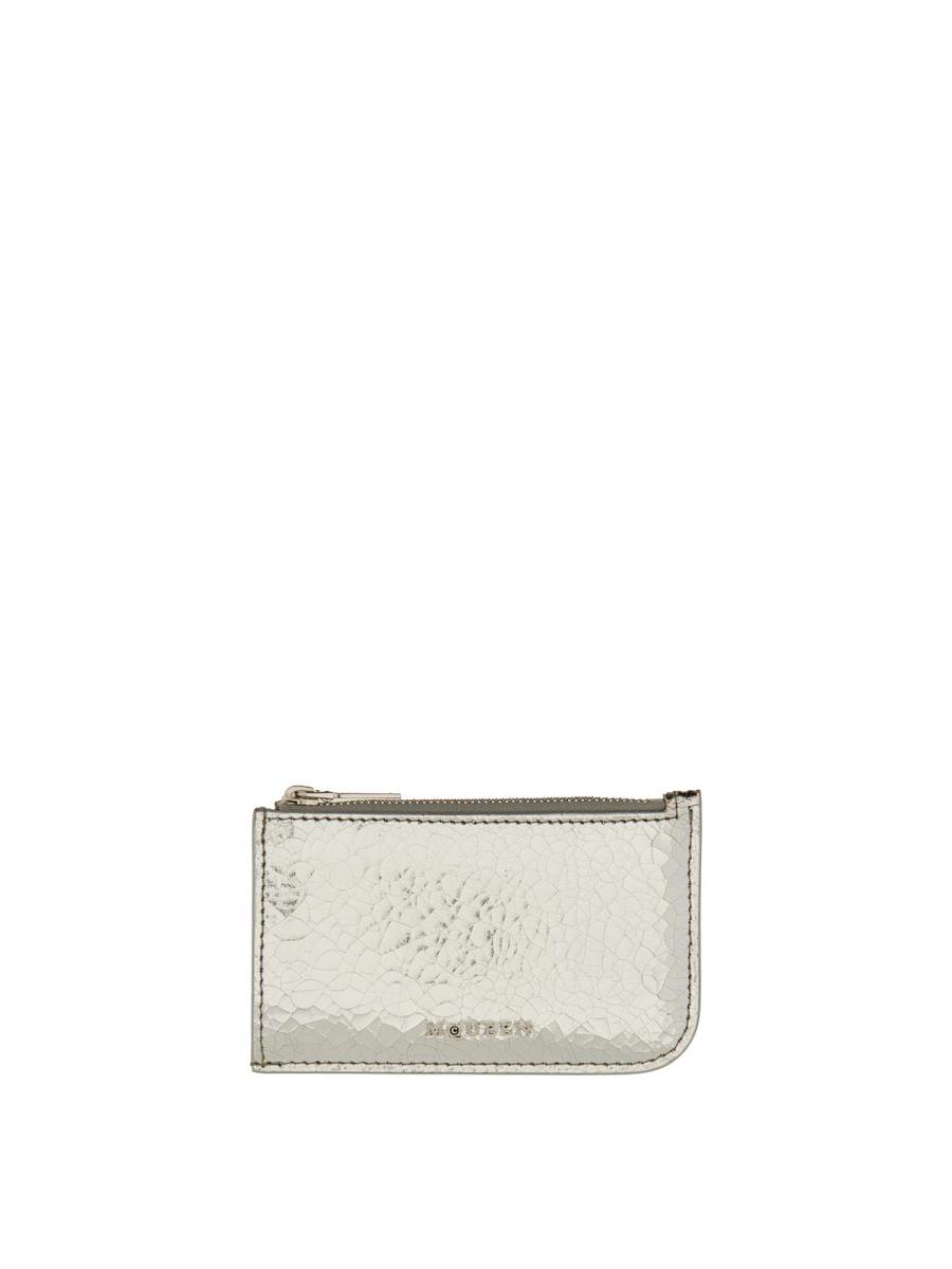 Alexander Mcqueen Portefeuilles - Argent