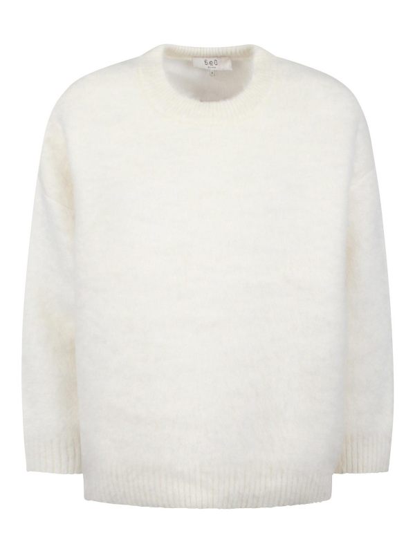 Sea Newyork Pull Col Bateau - Blanc