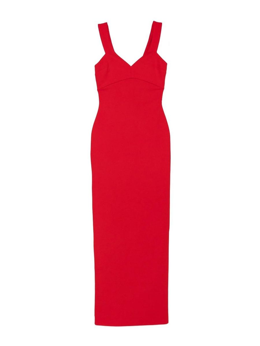 Solace London Maxi Robe - Rouge