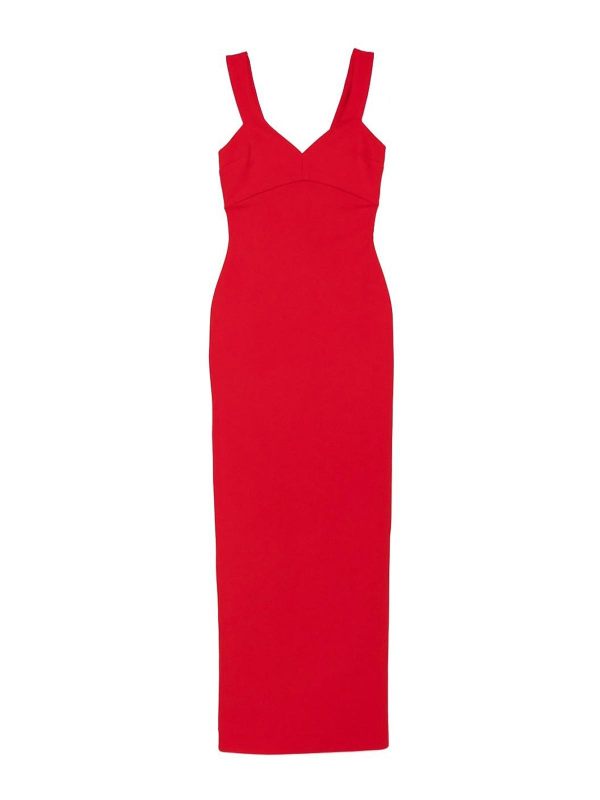 Solace London Maxi Robe - Rouge