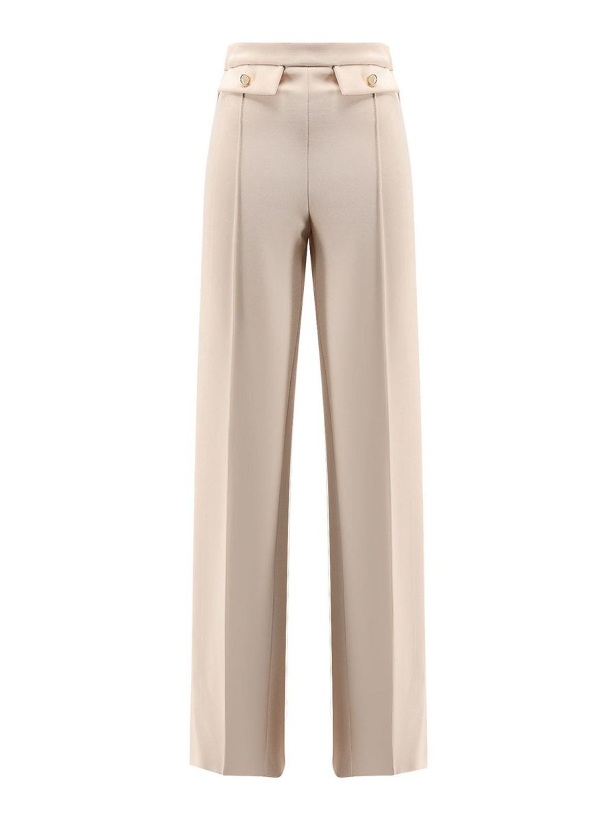 Elisabetta Franchi Pantalons Décontractés - Blanc
